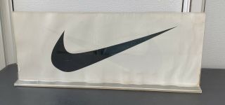 Vintage Nike Swoosh Sign Lucite/plastic Store Display Holder
