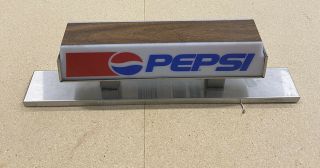 Vintage 1993 Pepsi Fountain Machine Light Up Topper Sign Un -