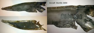 Wreckage from the crash site of Ju - 88 A - 5 Junkers Messerschmitt,  luftwaffe relic 2