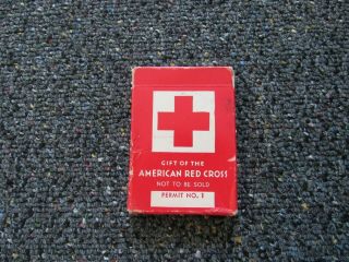 Wwii Us American Red Cross Deck Of Cards.  Ancro Playing Card Co