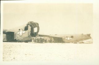 1940s Wwii Usaaf Photo Camp Under Wings Of Wrecked Airplanes