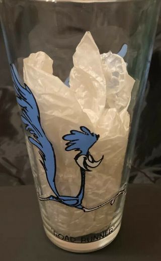 Extremely Rare Roadrunner Error Glass No Beep Beep 1973 Pepsi Glass Looney Tunes