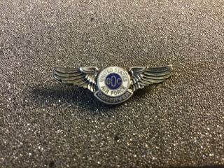 Vintage WW2 United States Air Force Observer Wing Pin 3