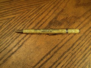Vintage Mechanical Pencil Advertising Central Chemical Company Kansas City Mo
