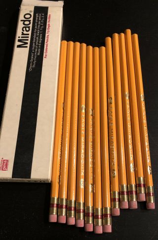 Vintage Mirado Eagle Pencils No 174 - 2 1/2 Berol Bonded One Dozen