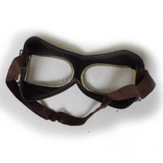 PLA Chinese Military Type 59 Pilot Goggles Cover Leather 3