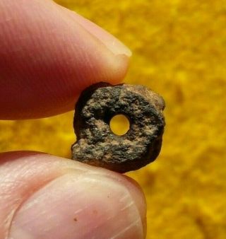 Authentic Indian Artifacts 1/2 " Paleo Pebble Pendant Pennsylvania Arrowheads