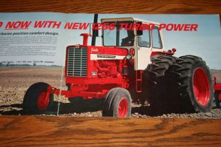 1970 International Harvester 1256 Turbo Tractors Advertising Sales Brochure