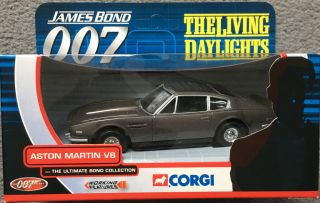 Corgi James Bond 007 The Living Daylights Ty04802 & Boxed Aston Martin V8