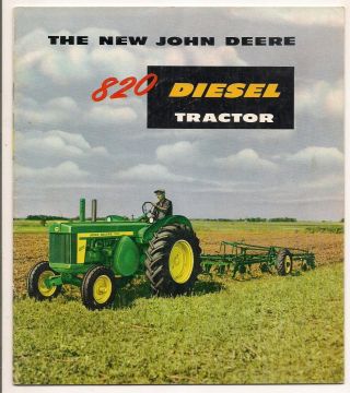 John Deere Model 820 Diesel Tractor Brochure Dandy