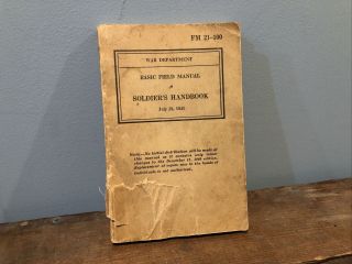 Authentic World War 2 Soldier’s Handbook July 23,  1941 Fort Mcclellan,  Alabama