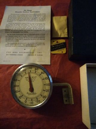Vintage Advertising Thermometer Desoto Plymouth Service Airguide Thermometer