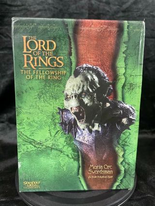 Sideshow Weta Lord Of The Rings " Moria Orc Swordsman " Mini Bust Statue Figure