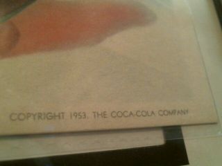 COCA - COLA SPRITE BOY 1953 INK BLOTTER,  COASTERS CUSTOM FRAMED DISPLAY 3