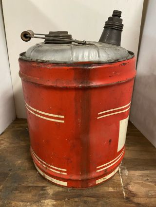 Vintage Skelly Tagolene Lubricants 5 Gallon Motor Oil Can 3