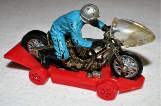 Vintage Corgi Toys Stunt Bike / Made In Gt Britain / Rockets Wall Of Death