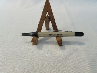 Vintage Redipoint Mechanical Pencil W/mother Of Pearl Look Ad For Lumber Co.