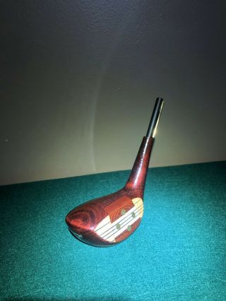 Vintage Wood Golf Club Pen Holder Desk Accessory Louisville Golf Natural Lite 5