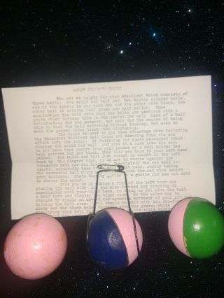 Vintage Thayer Magical Mfg.  Co.  The Color Changing Billiard Balls No.  716