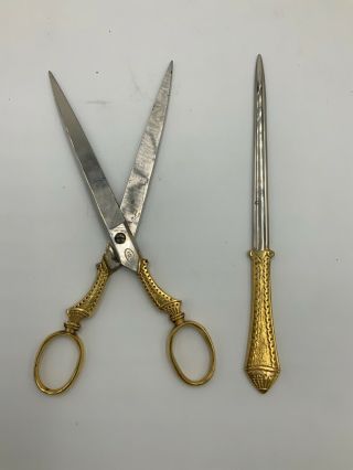 Vintage Idl Scissors And Letter Opener - A - 069