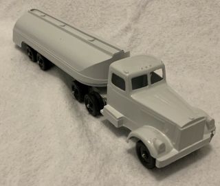 Ralstoy Diecast Truck With RARE Style Cab And Tanker Trailer Slight Damage 2