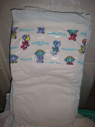 Vintage Pampers Diapers Plastic Baby Dry size 3 from 1998 3