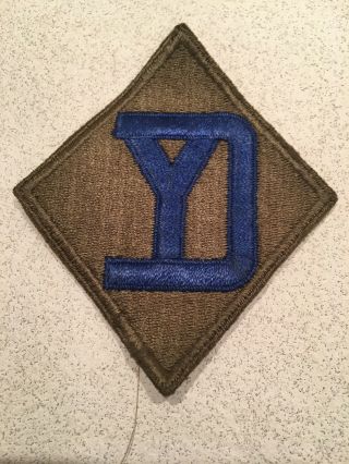 Vintage Wwii Us Army Military 26th Infantry Division Patch Ww2 Yankee Division