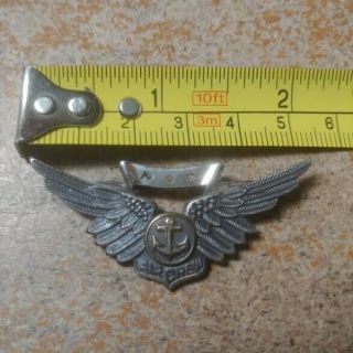 Wwii Us Navy Sterling Air Crew Wing Sterling Stamped On Back Shipp