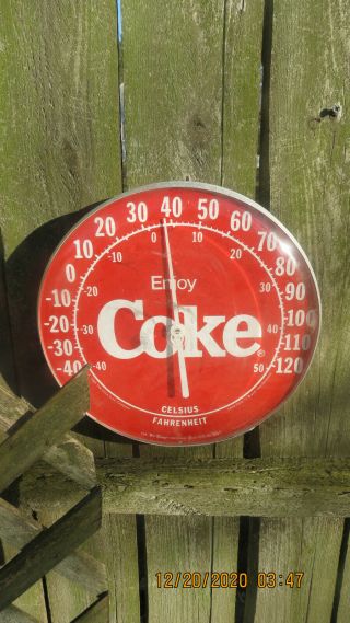 Vintage 1984 DRINK COCA - COLA THERMOMETER GENERAL/STORE ADVERTISING 2