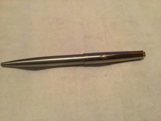 Parker Vintage Jotter Ball Pen - Brass Threads - Domned Cap - - Stainless Steel/brass