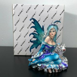 Gsc Snow Fairy With White Tiger Collectible Figurine Decorative 5 " Rare