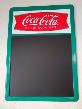 Coca Cola Metal Menu Chalkboard Sign Nos