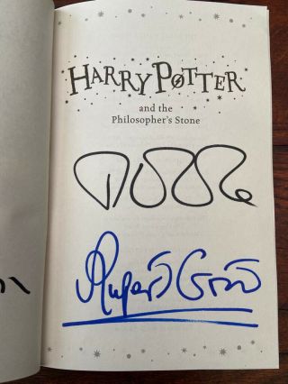 Signed Harry Potter Book Hand Signed By JK Rowling,  Radcliffe,  Watson And Grint 4