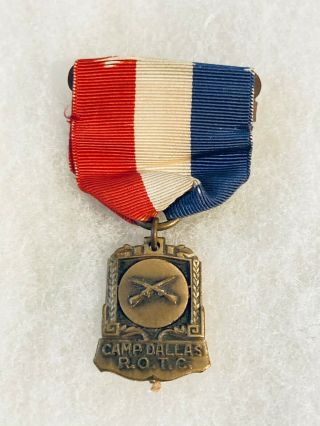 Authentic Pre Wwii Camp Dallas Shooting Medal Rotc School
