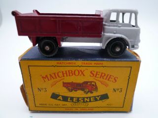 Vintage Matchbox Lesney No.  3b Bedford Tipper Truck Issued 1961