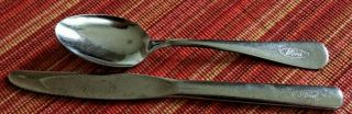 Vintage Ford Motor Company Utensils Cafeteria Thor Flatware Spoon Soup Ice Cream