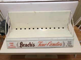 Vintage Brach’s Fine Candies Metal Shelf Store Display Rack