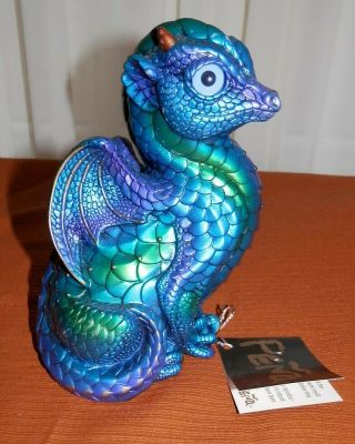 Pena Windstone Editions Peacock Fledgling Dragon With Tag