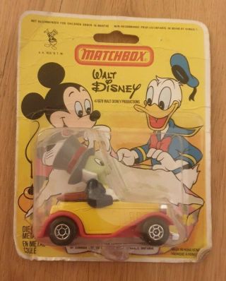 Vintage 1979 Boxed Matchbox Walt Disney Jimmy Cricket Die - Cast Toy Car