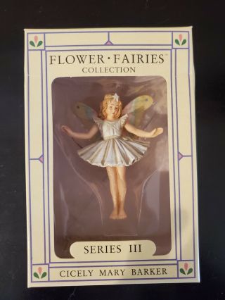 Cicely Mary Barker Flower Fairy Fairies 3 Ornaments May,  Hazelnut & Xmas Tree 2