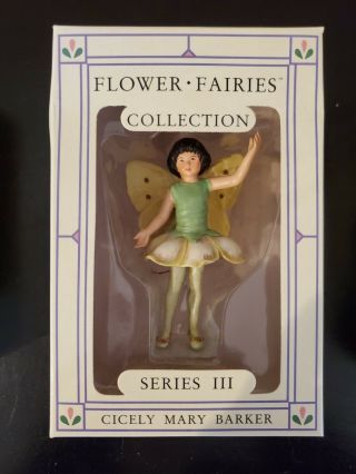 Cicely Mary Barker Flower Fairy Fairies 3 Ornaments May,  Hazelnut & Xmas Tree 3