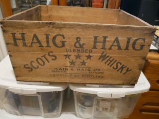 Vintage Haig & Haig Scots Blended Whisky Wood Crate