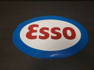 Nos Vintage 1950 - 60 Esso Garage Display Sign Decal Sticker 12 " ×9 " Canada Decal