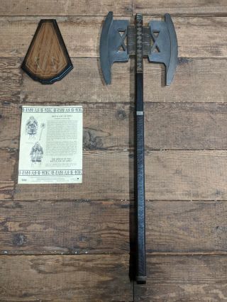 United Cutlery Lord Of The Rings Battle Axe Of Gimli Uc1397abnb
