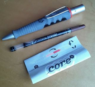 Rotring Core Rollerball Germany Writing Pen W Ink & Tags Wow