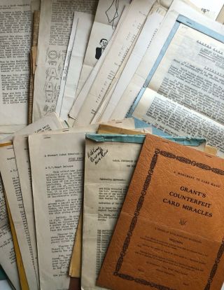 Vintage Archive Of Magic Instructions,  Thayer,  Abbott 