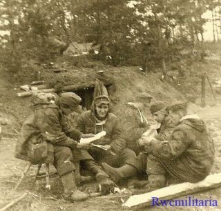 Best Wehrmacht Troops In Camo Parkas At Dug In Position; Russia (2)