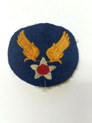 Vintage Wwii Ww2 Usaaf Army Air Force Air Corps Felt Patch