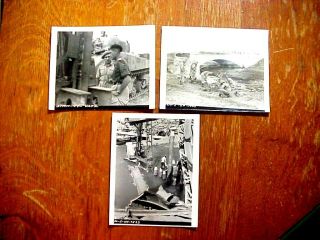 3 Wwii Gi Snapshot Photos Us 5th Army Italy Invasion Id 