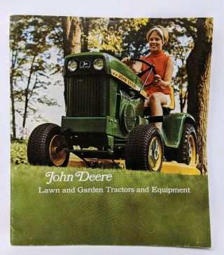 John Deere Lawn & Garden Tractors Equipment Sales Brochure Feb 1969 A - 1633 69 - 2